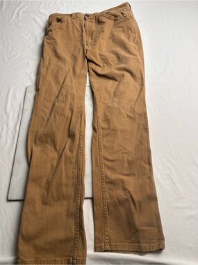 Men’s Ridgecut tough wear Casual Straight-Leg Brown Carpenter Work Pants 34 / 34